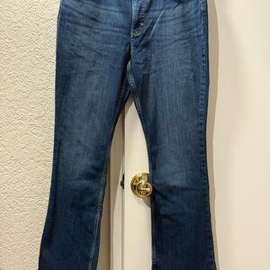 NWT 12 Short Lee Dark Blue Flare Jeans